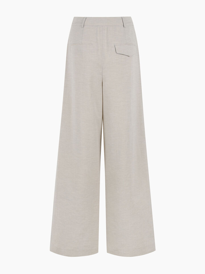 Light beige flared trousers - sisley k pantaloni flare - Bege | Sisley K image number 2